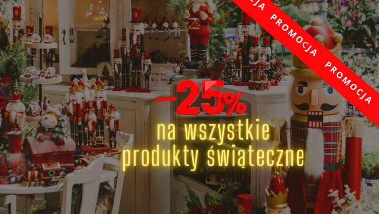 25 % rabatu na produkty świąteczne